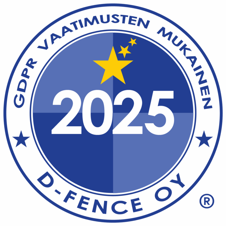Gdpr tarkastettu d fence 2025