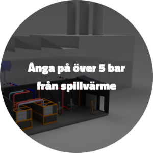 Ånga på över 5 bar från spillvärme